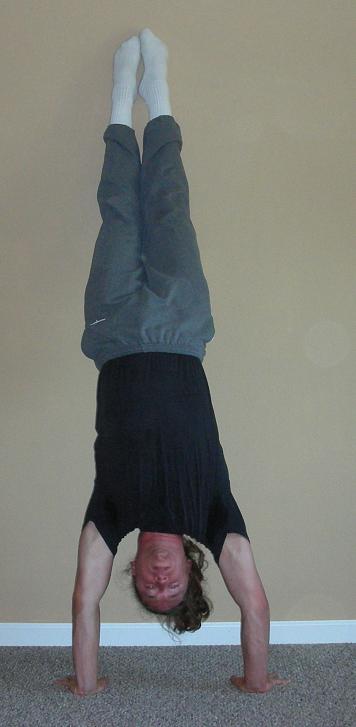 Handstand Hold Against Wall