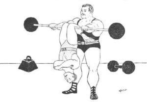 Louis Cyr Muscling Out Weight