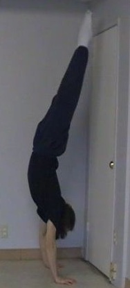 handstand against wall
