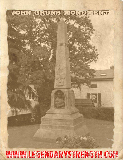 John Grun's monument