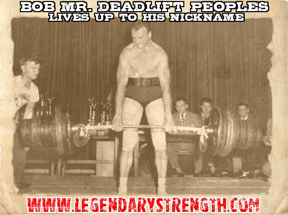 Bob Peoples showing his great deadlift