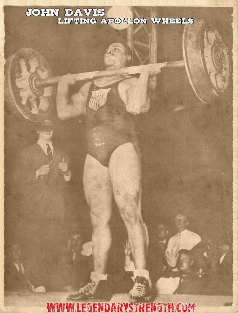 John Henry Davis lifting original Apollon Wheels