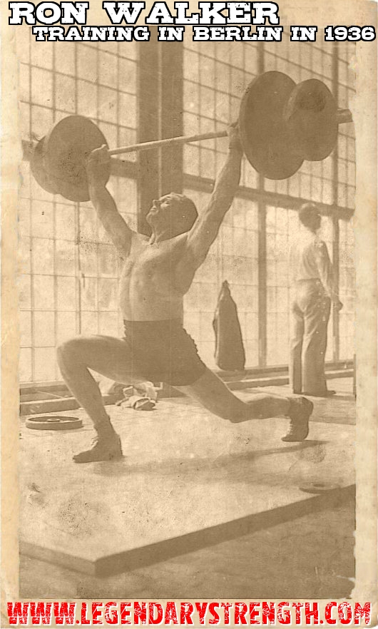 Ronald Walker training in a camp in Berlin, 1936