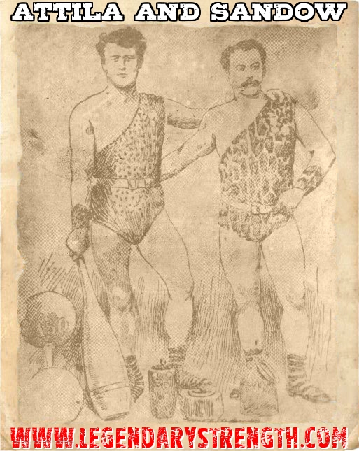 Louis Attila and Eugen Sandow